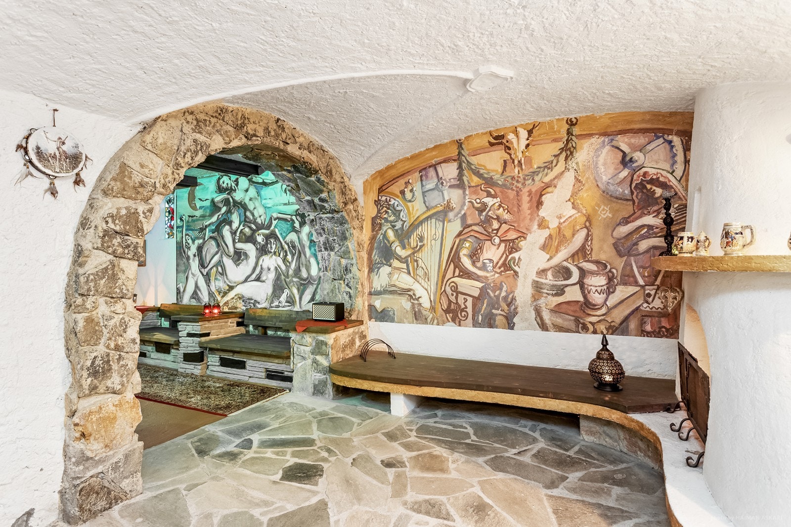 Original veggkunst (kalkmaleri) Galleribilde