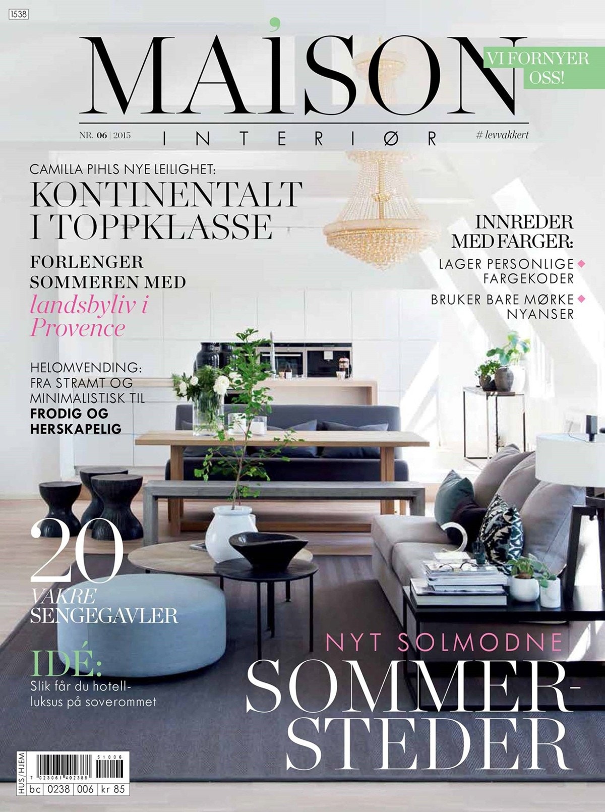 Leiligheten har figurert i flere velrenommerte interiørmagasiner. Galleribilde