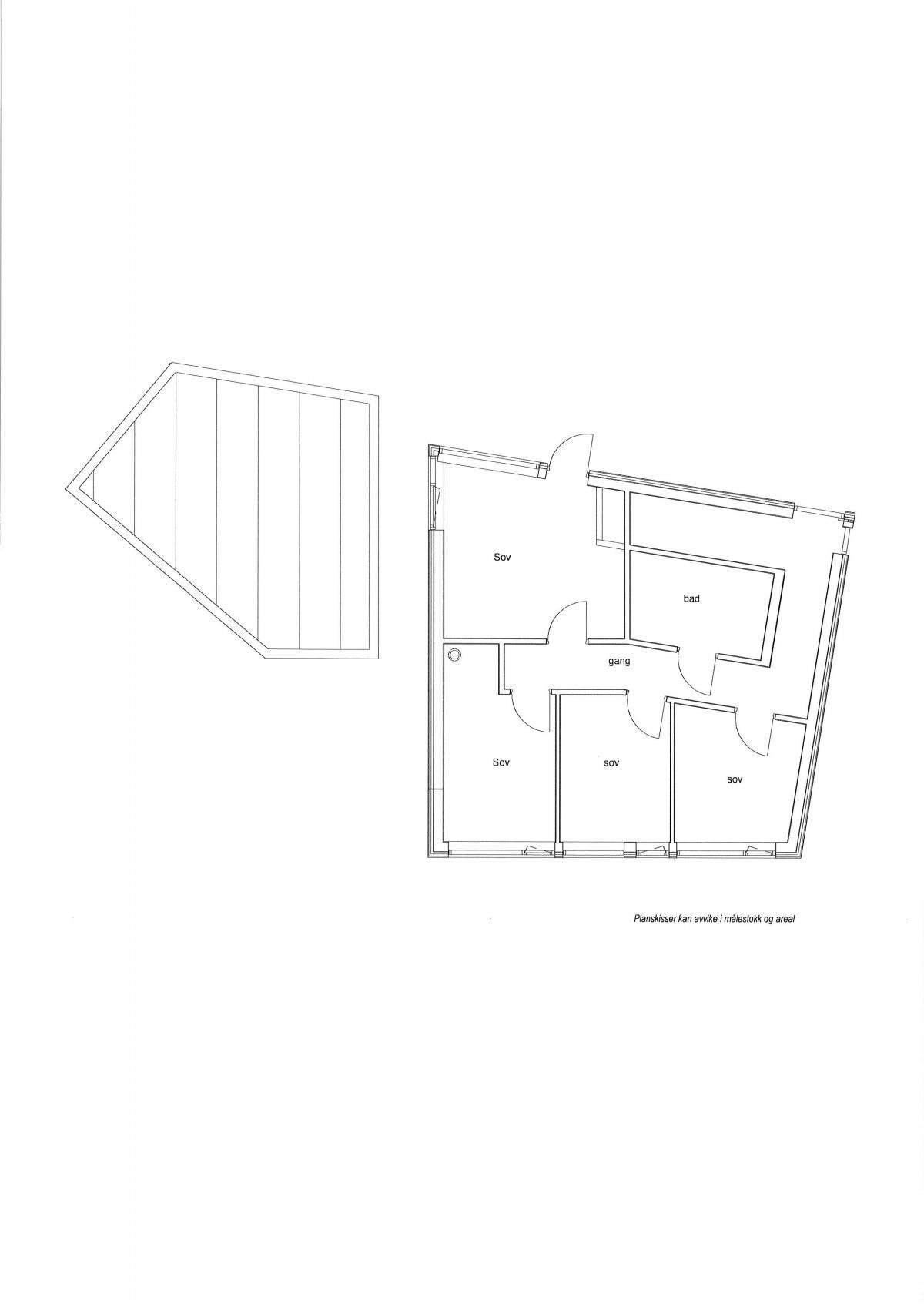 Planskisse 2. etasje. Galleribilde