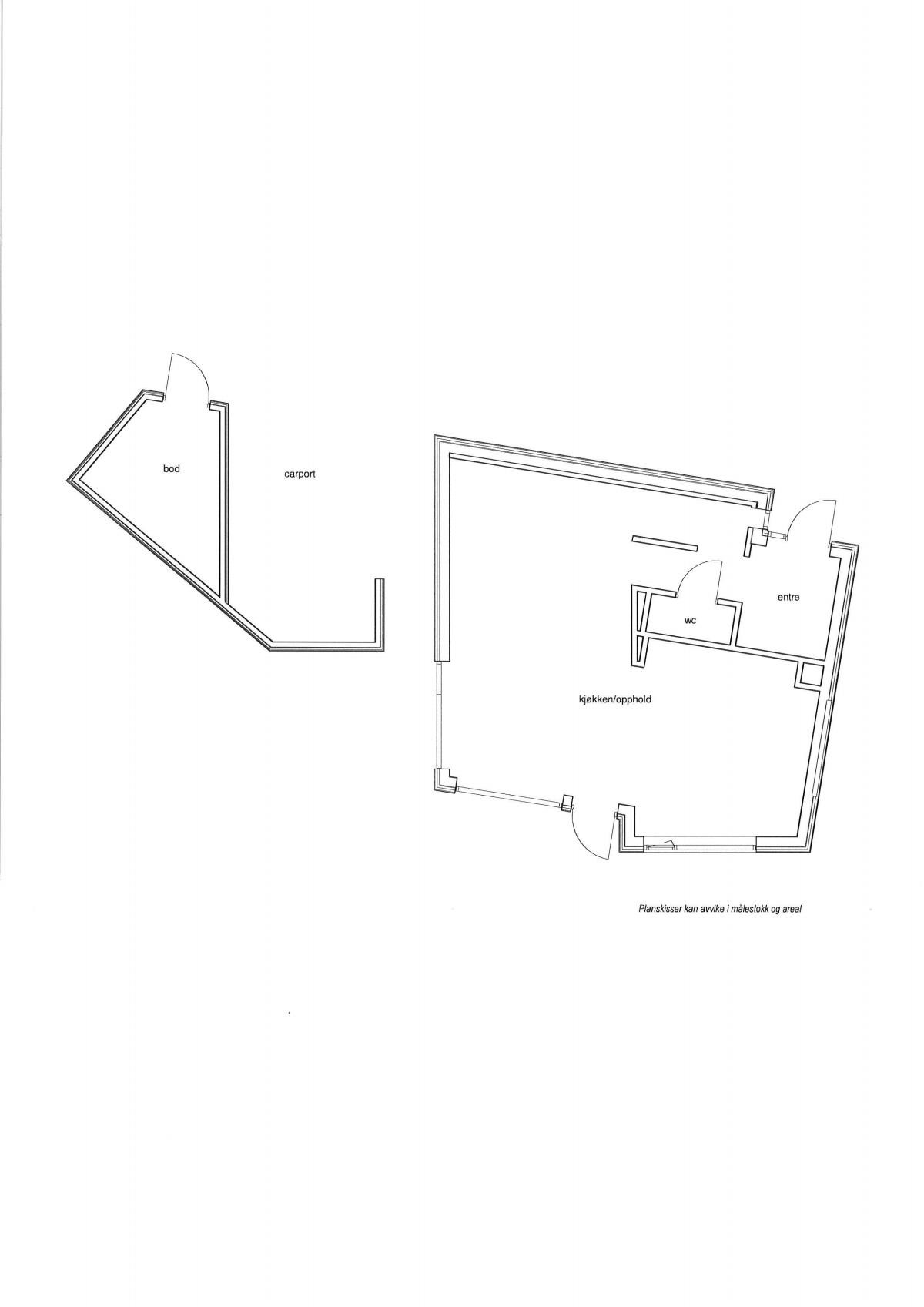 Planskisse 1. etasje. Galleribilde