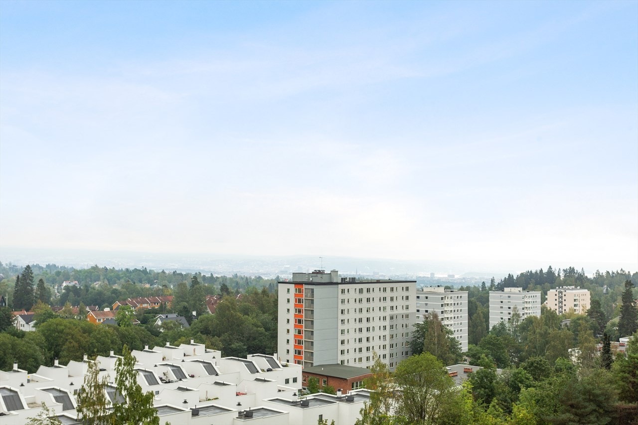 Flott utsikt mot byen. Galleribilde