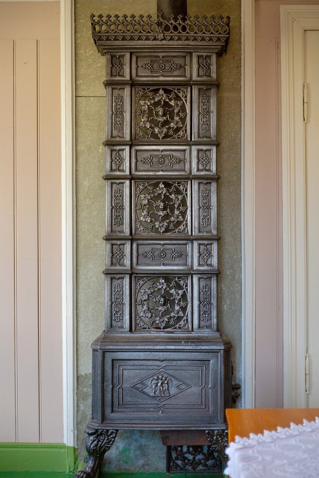 Detaljbilde - vedovn er ikke tilkoplet. Pipe er ikke i funksjon. Galleribilde