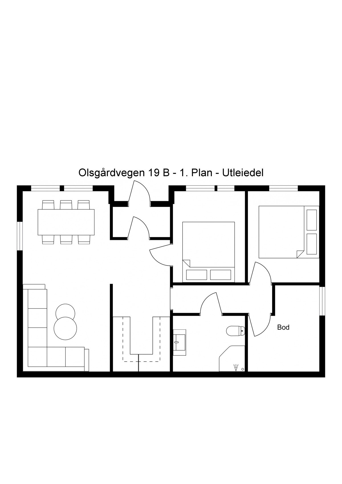 Planskisse underetasje (1 plan)