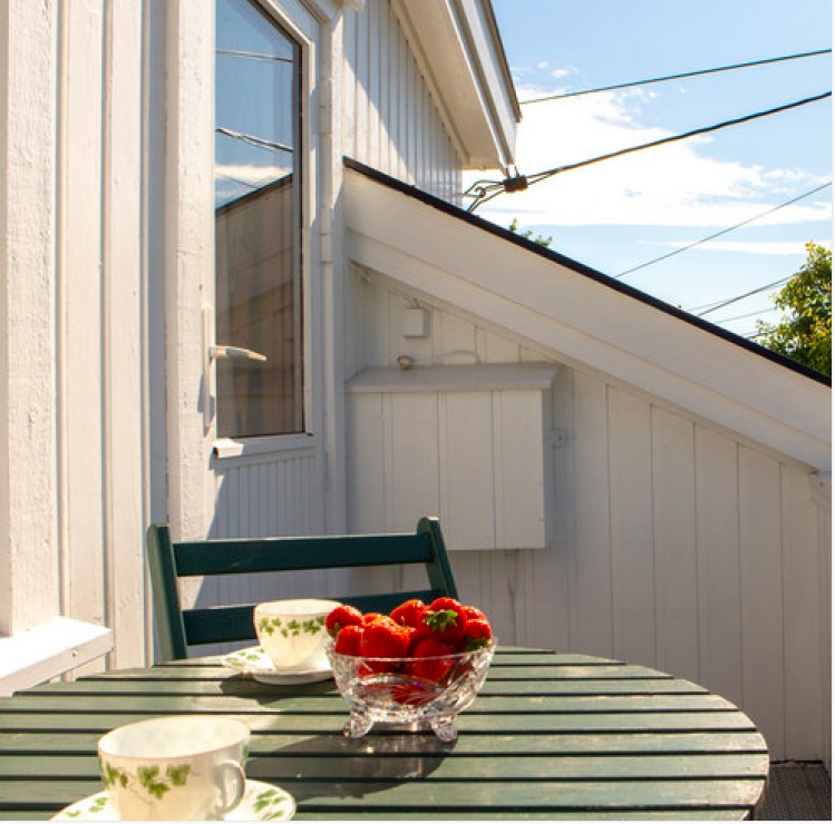 Lufte dynene på balkongen Galleribilde