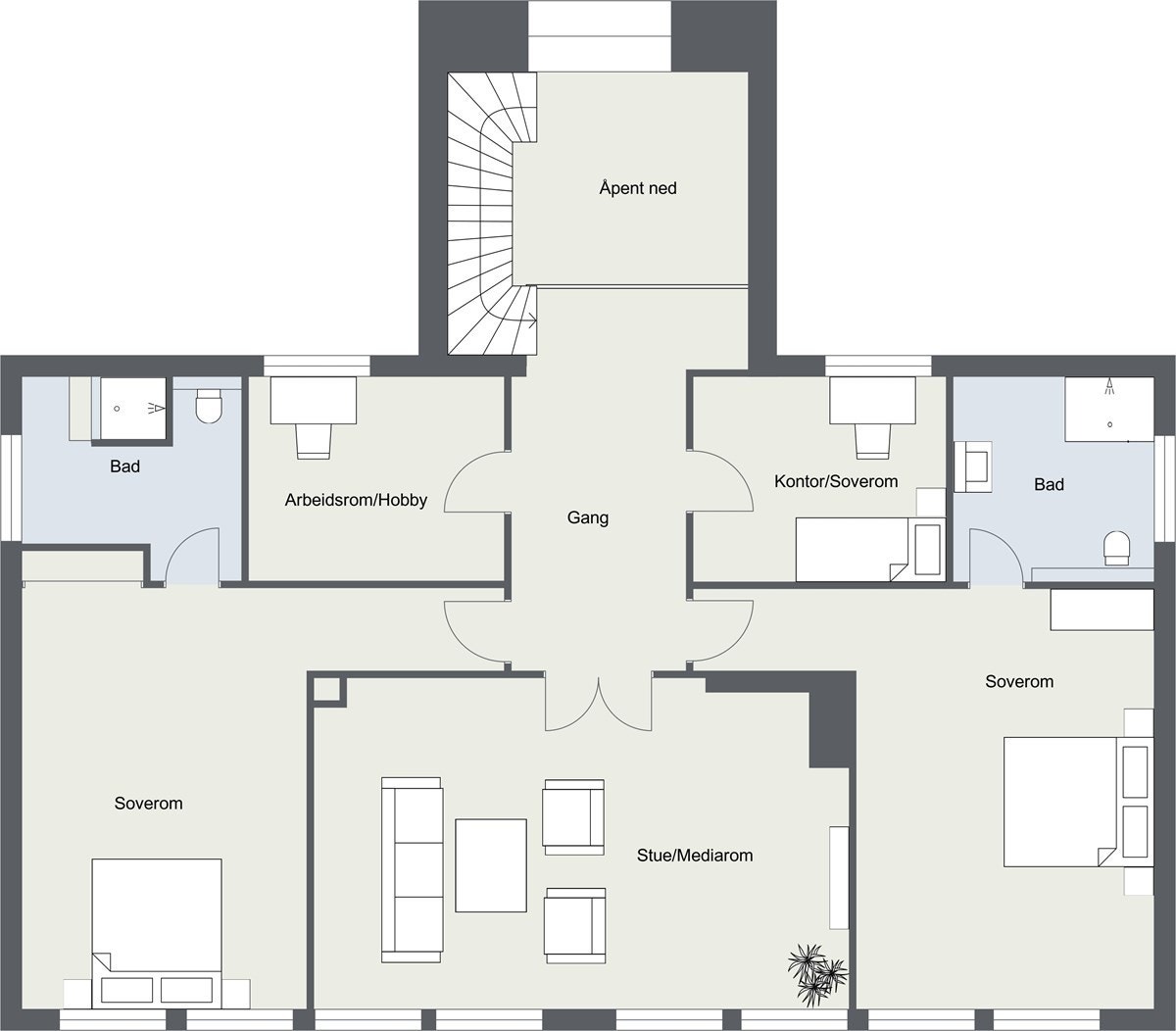 Lauva%CC%8Asva%CC%8Agen%20-%202.%20Etasje%20-%202D%20Floor%20Plan Galleribilde