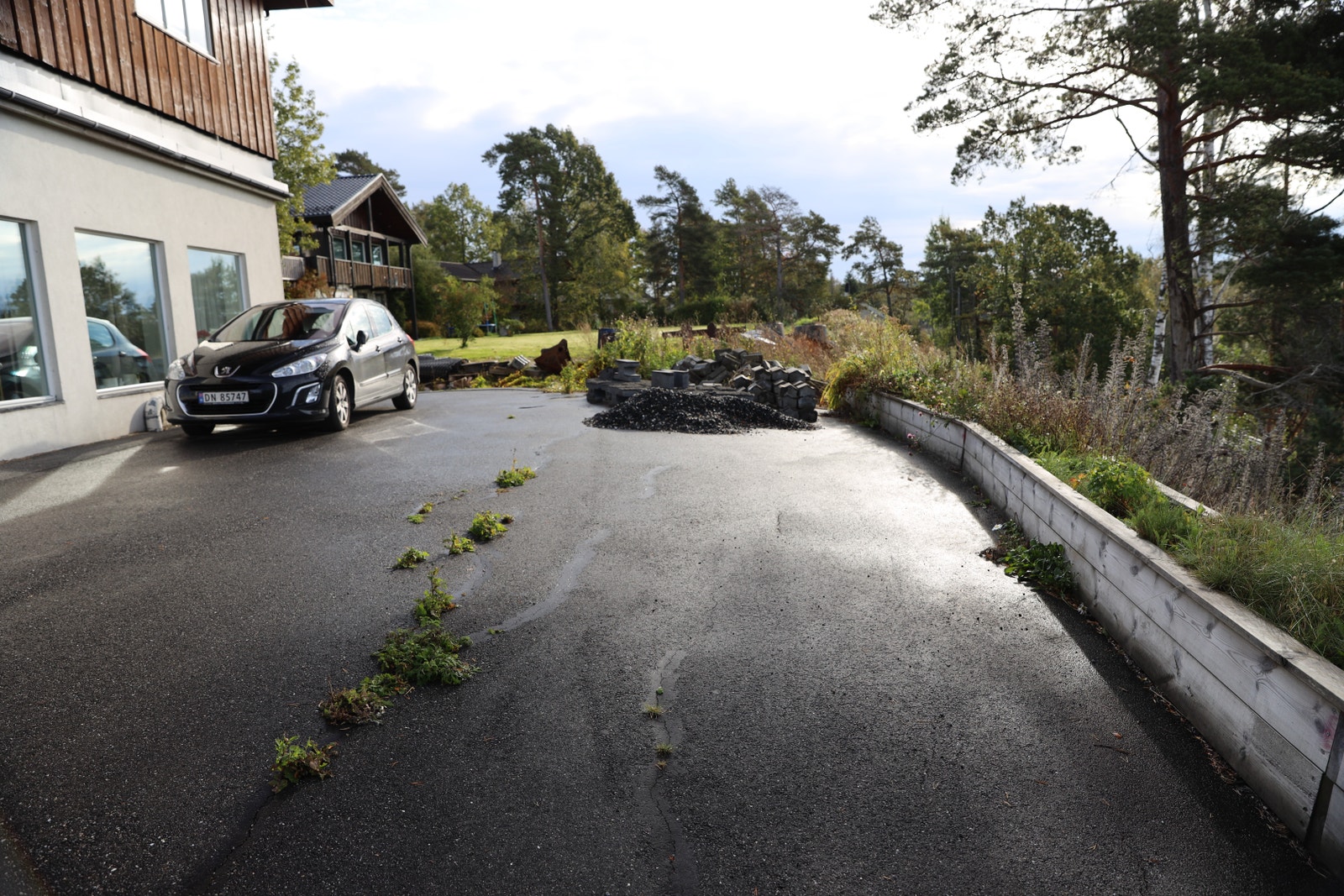 Stor parkeringsplass Galleribilde