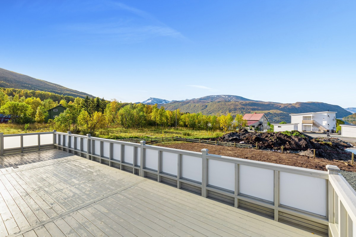 Flott veranda med utgang fra stue