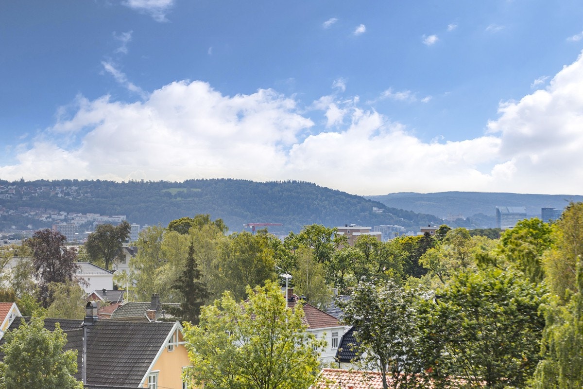 Utsikt fra takterrassen Galleribilde