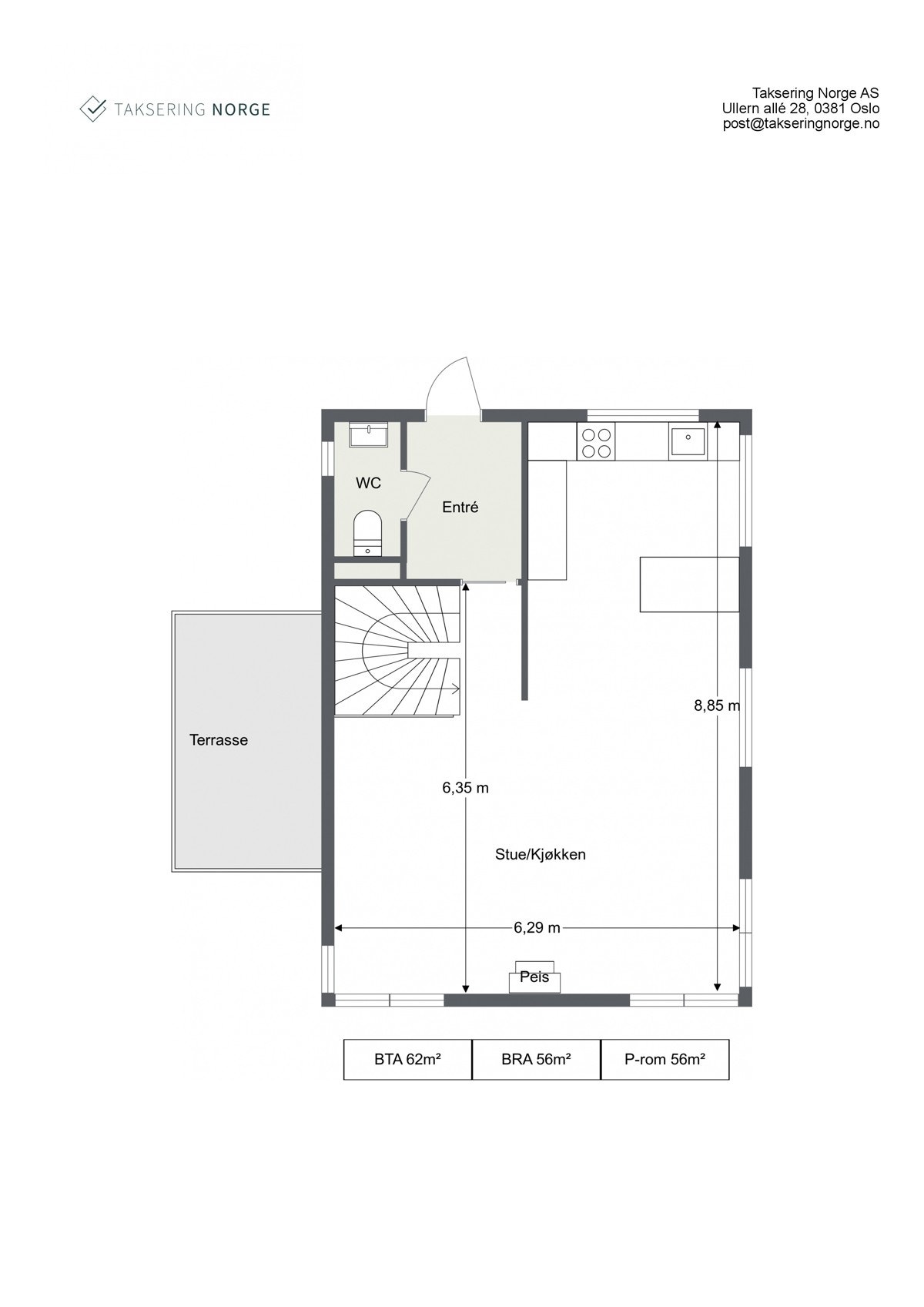 Plantegning første etasje Galleribilde