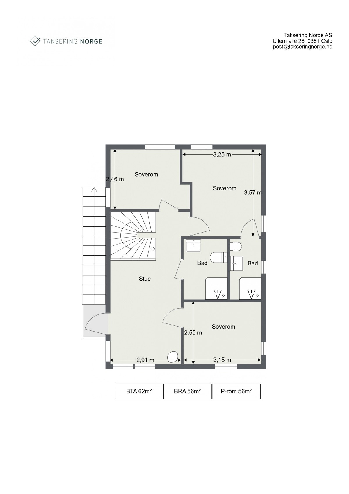 Plantegning andre etasje Galleribilde