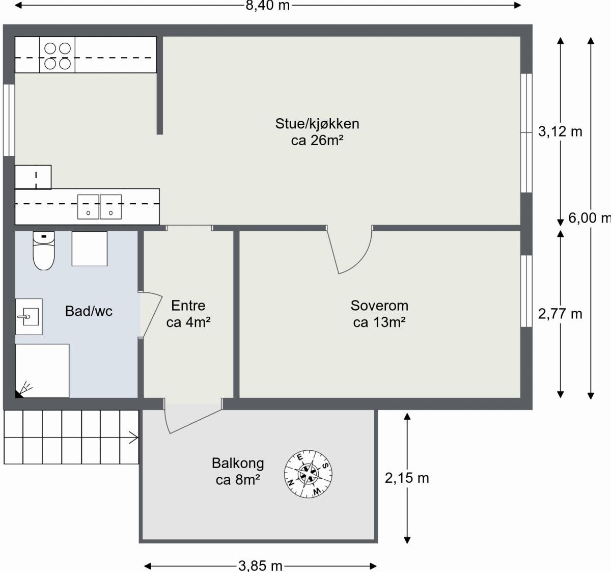 Planskisse. Galleribilde