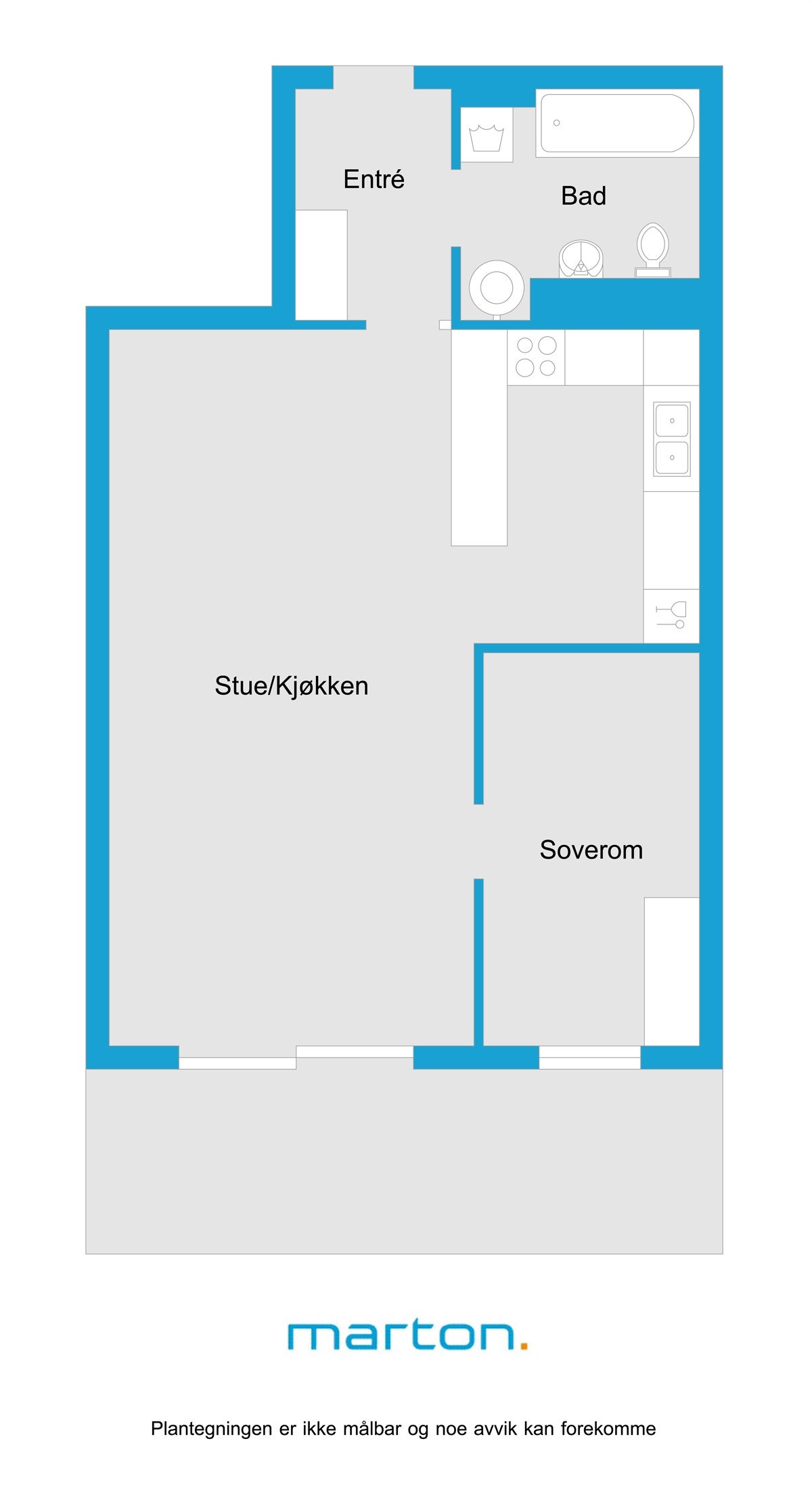 Plantegning er ikke målbar. Galleribilde