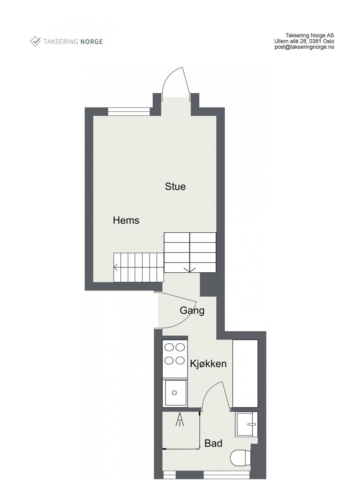 Plantegning Maridalsveien 35B - 1. Etasje Galleribilde