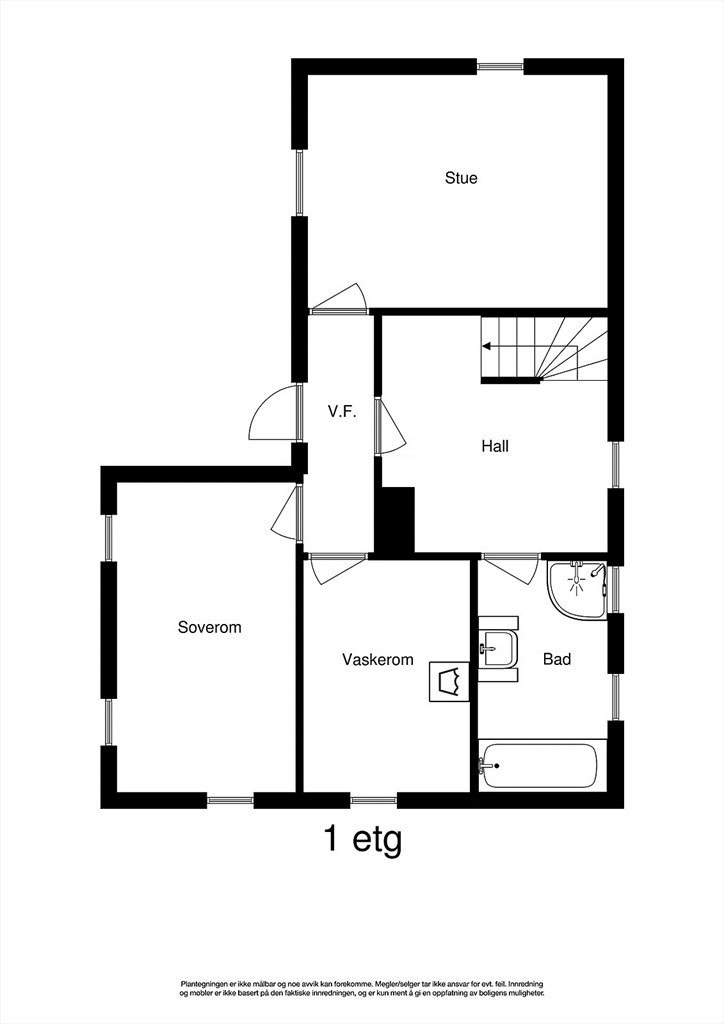 1.Etg - Plantegning Galleribilde