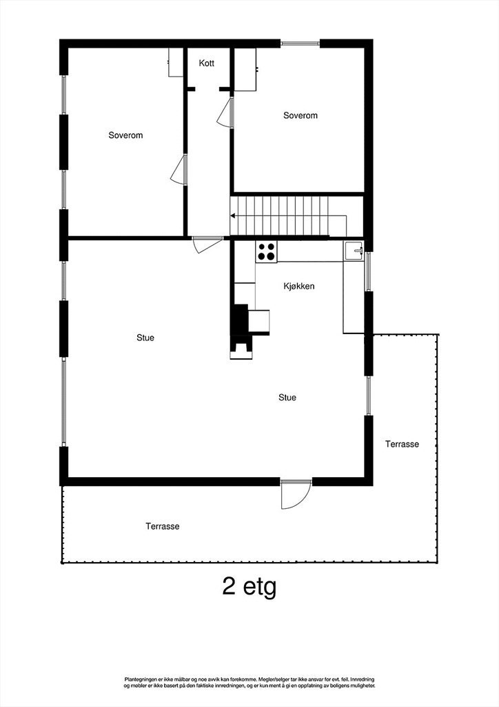 2.Etg plantegning Galleribilde