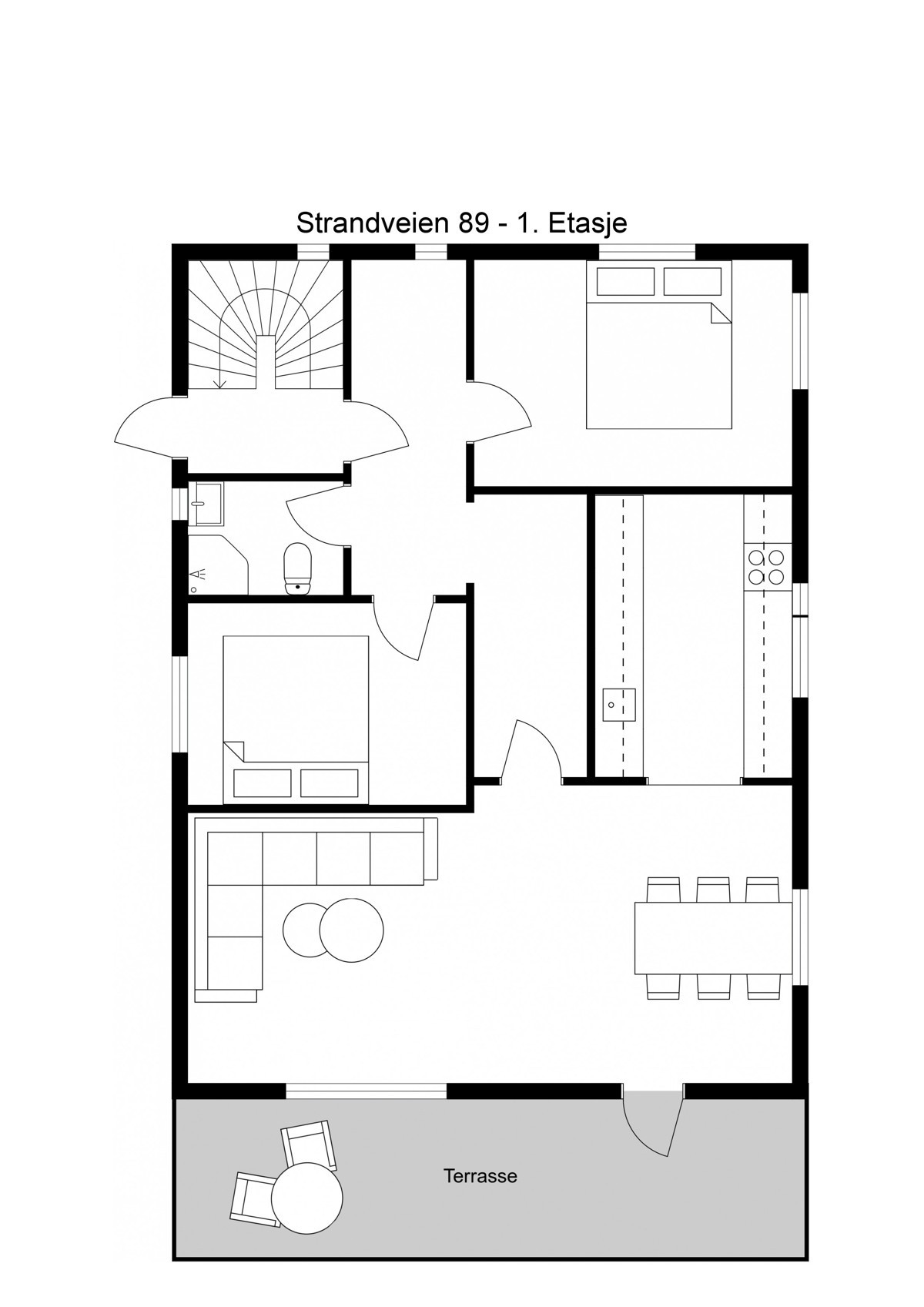 Planskisse 1. etg