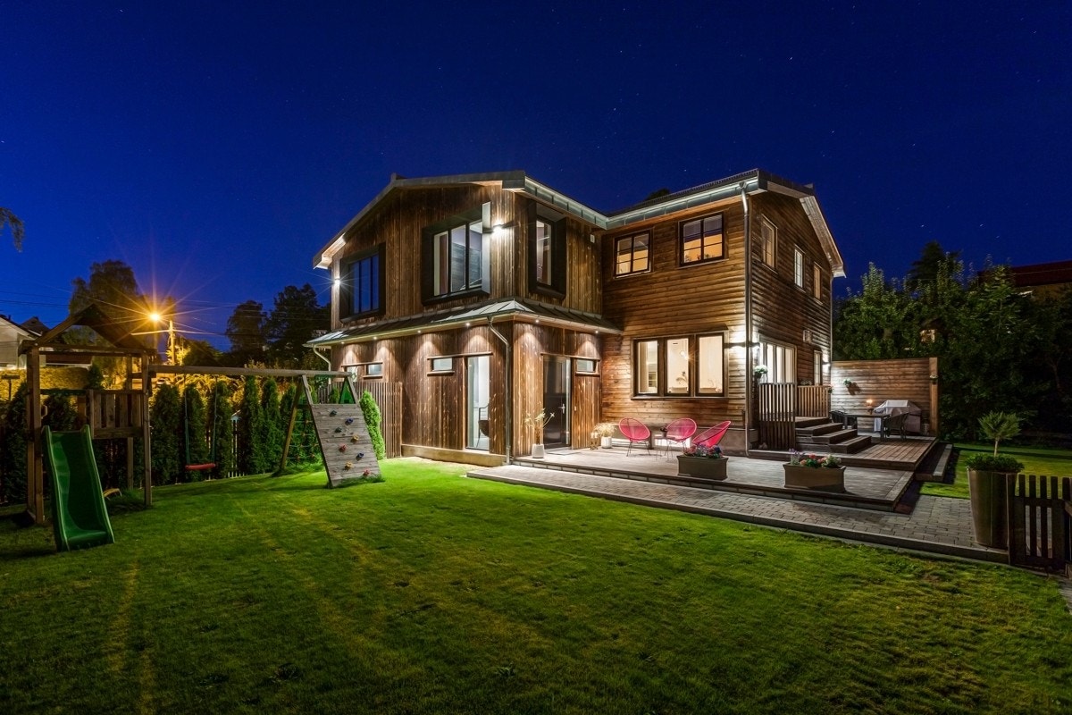 Munkerudveien 24 A er en utsøkt og unik bolig på 329 m² BRA med svært høy standard og ekstraordinære løsninger. Galleribilde