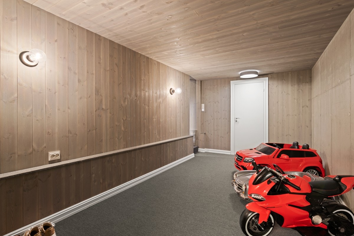 Gang mellom trimrom og hobbyrom. Galleribilde