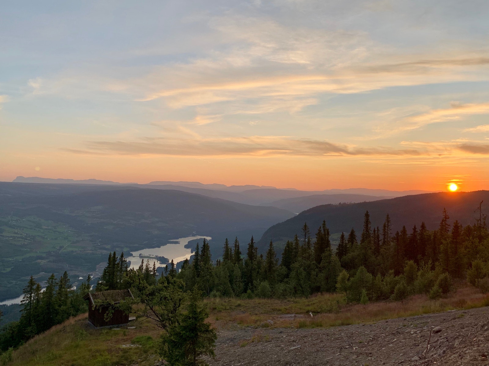 Magisk solnedgang Galleribilde