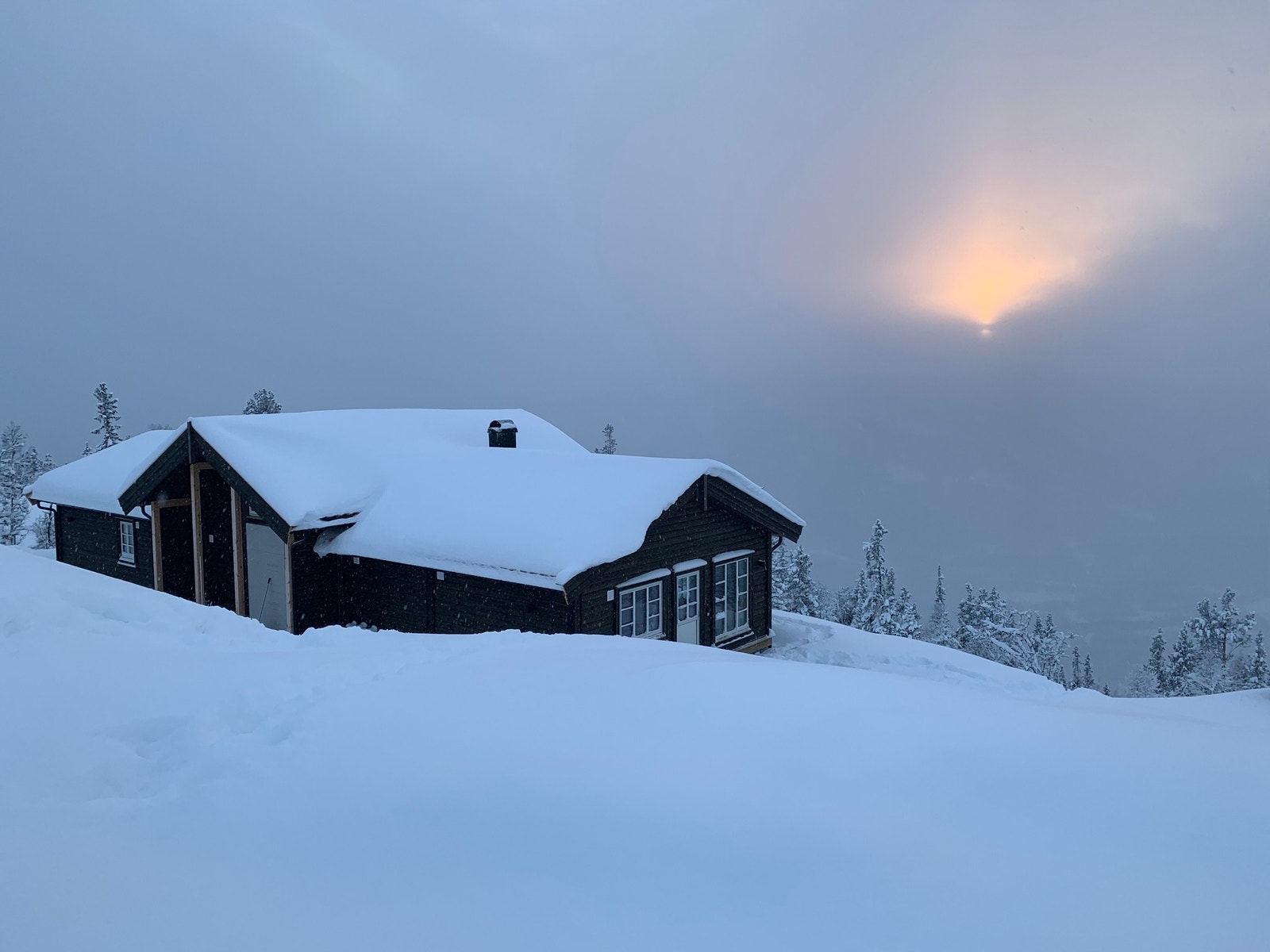 Magisk lys vinterstid Galleribilde