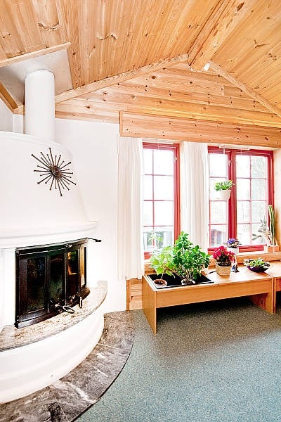 Stue med peis Galleribilde