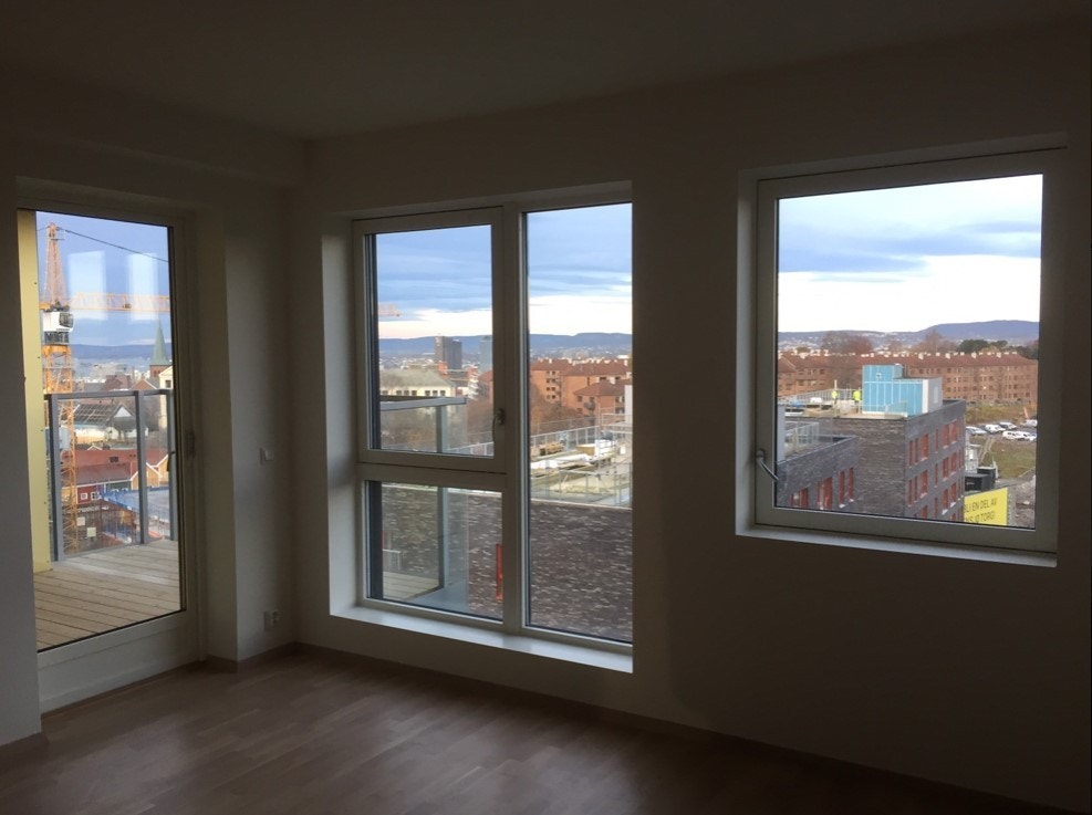 Stue med utsikt Galleribilde