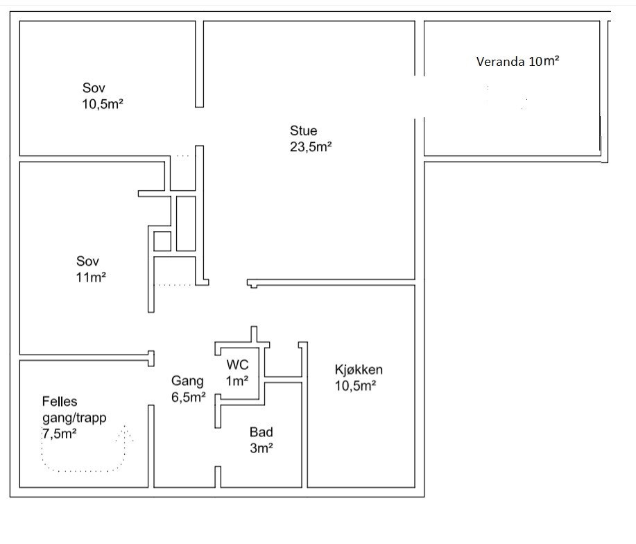 Plantegning Galleribilde