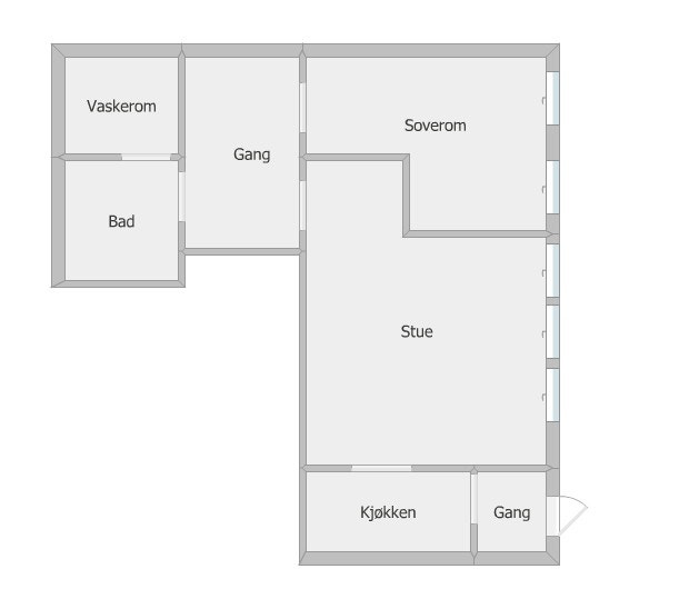 Plantegning Galleribilde