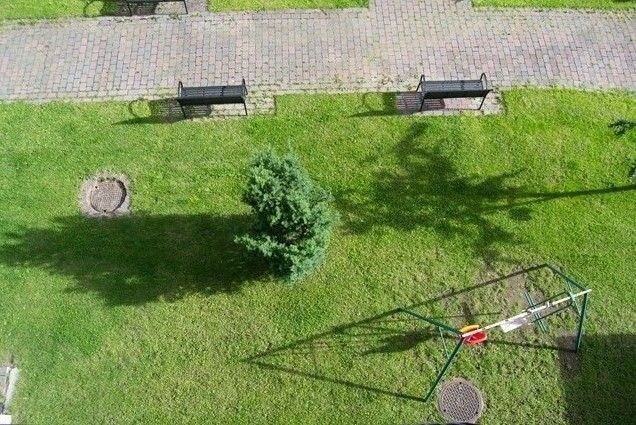 Utsikt fra balkong Galleribilde