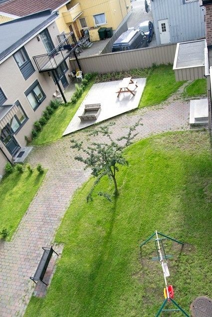 Utsikt fra balkong Galleribilde