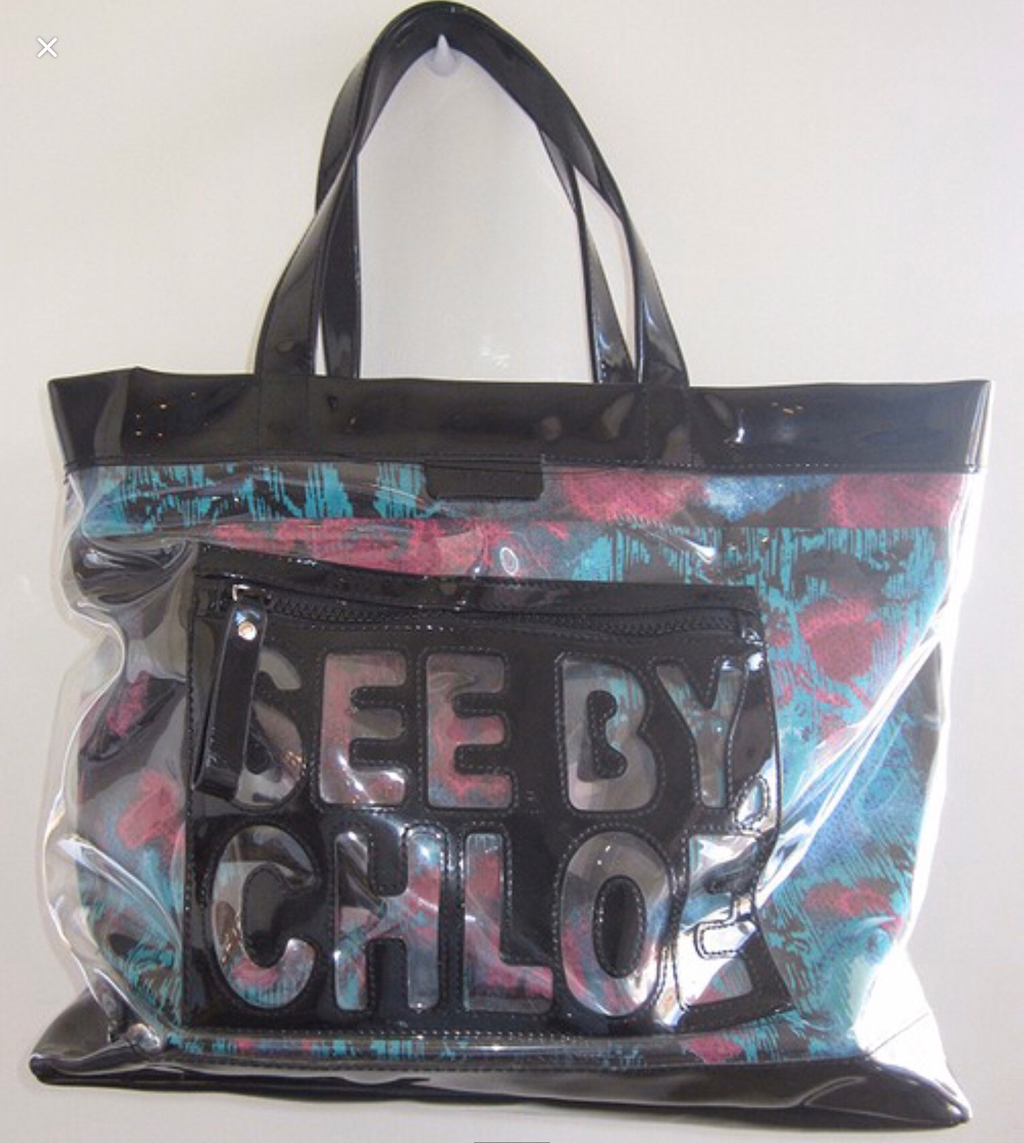 Meget pent brukt SEE BY CHLOE stor transparent toteveske Pent brukt stor veske | FINN.no