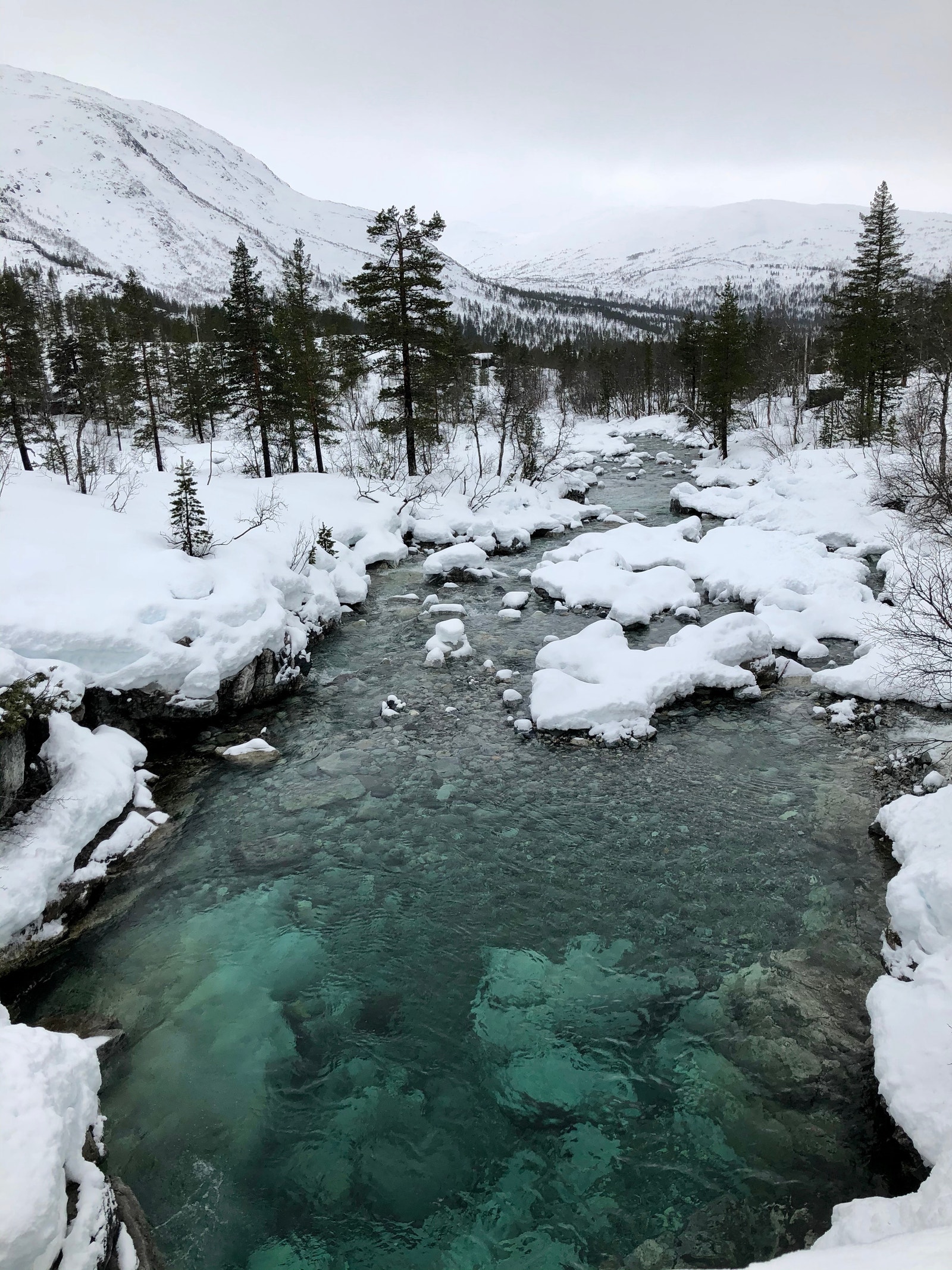 Ljosanelven - vinterstid (Foto: Siv Helen Lekven) Galleribilde