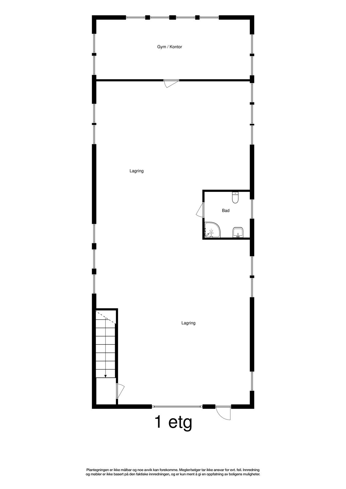 Driftsbygning/låve - 2D - 1.etg Galleribilde
