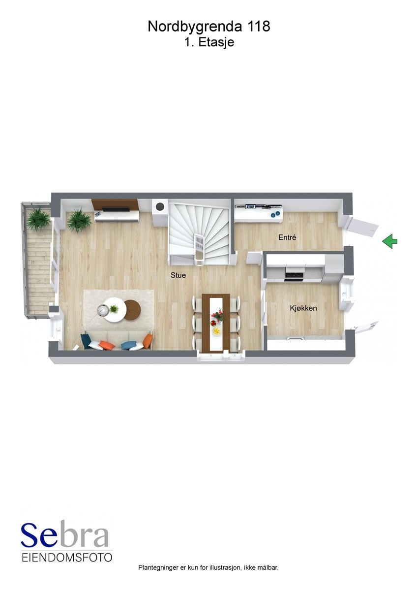 Plantegning 1. etasje. Galleribilde