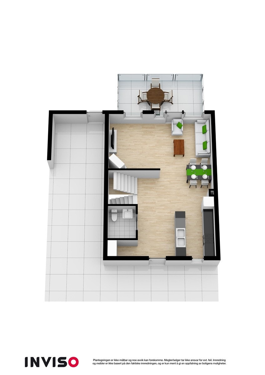3Dplan 1.etasje Galleribilde