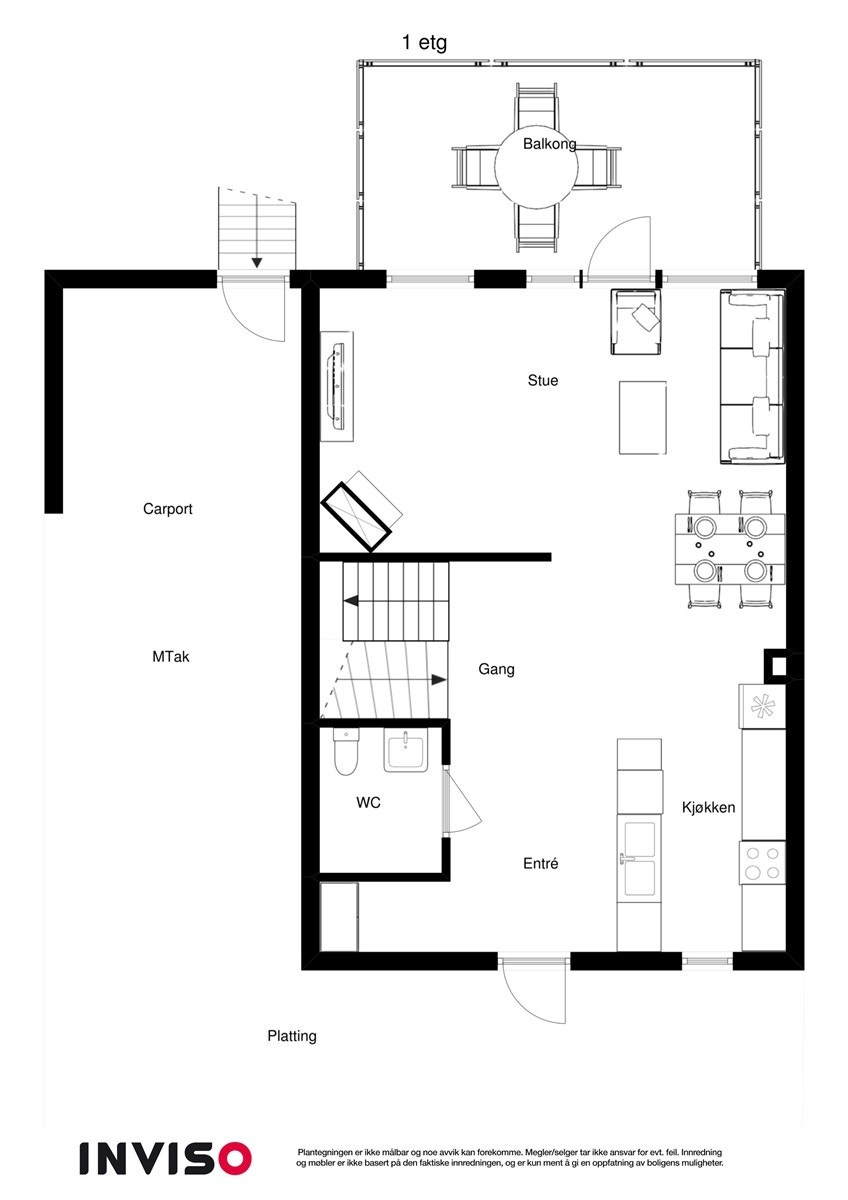 2Dplan 1.etasje Galleribilde