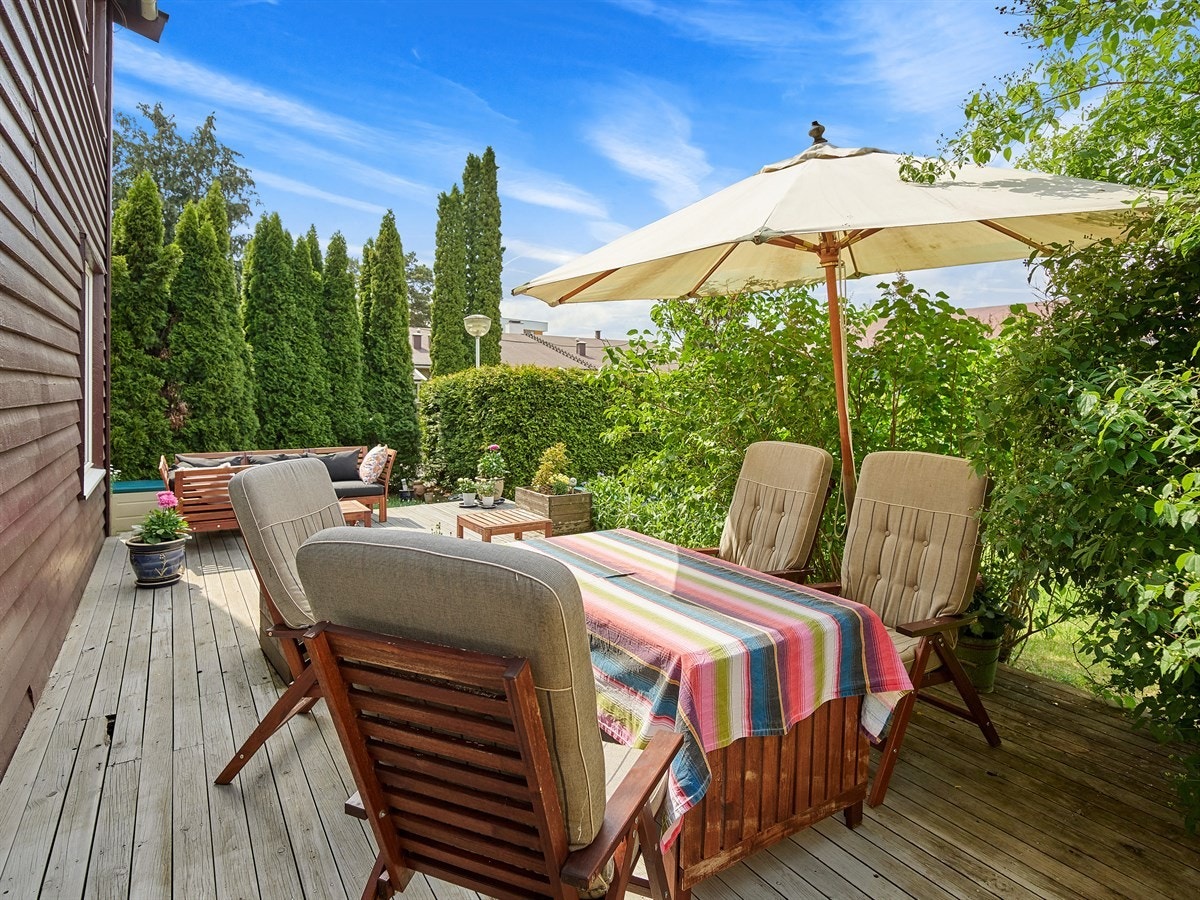 Boligen disponerer egen vestvendt terrasse på ca. 34 kvm. med svært gode solforhold. Galleribilde