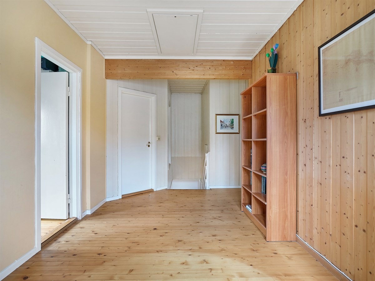 Tv-stue med god plass til sofa og mediamøbler. Kan gjøres om til soverom. Galleribilde