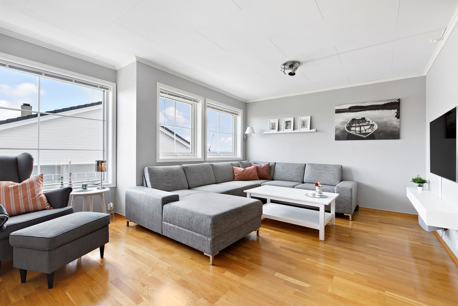 Lys og luftig stue Galleribilde