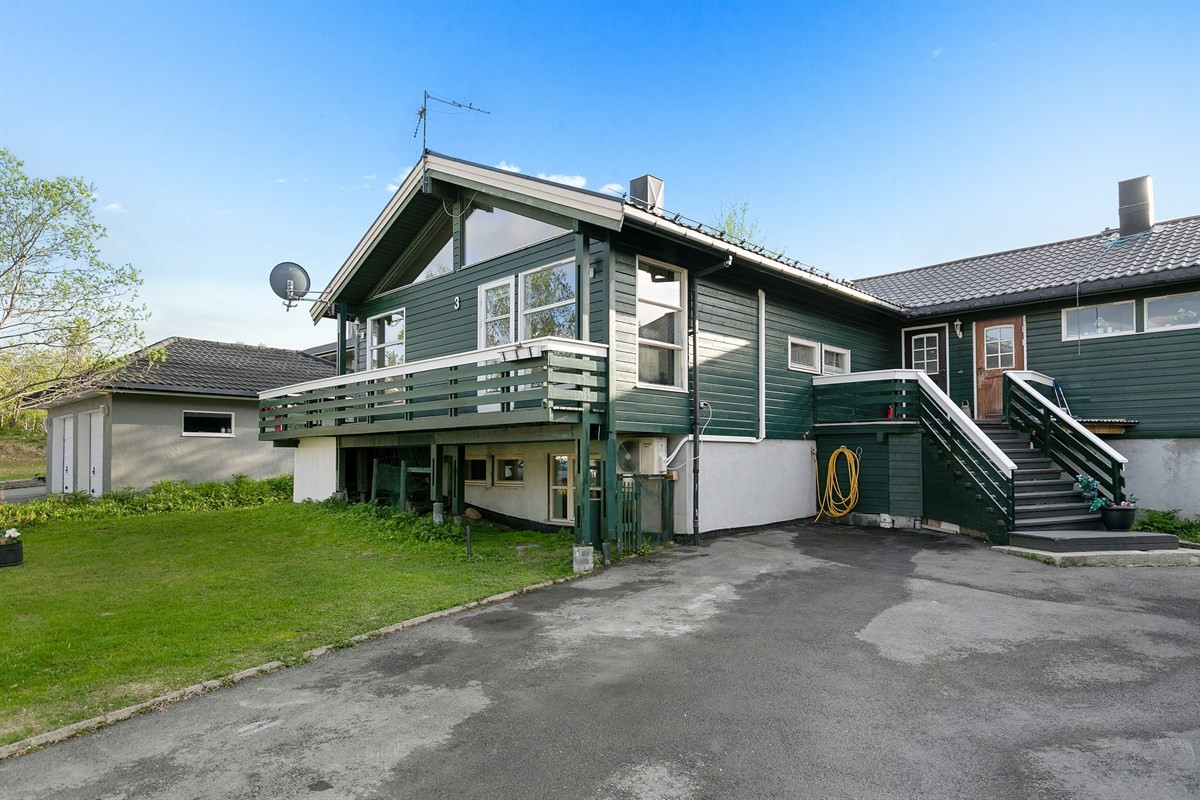 Flat innkjøring til eiendommen