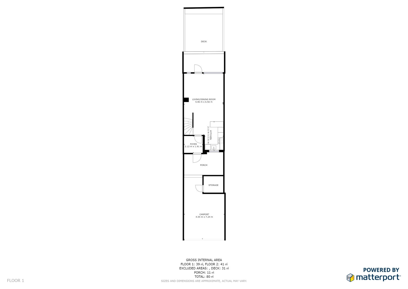 Plantegning 1 etg Galleribilde