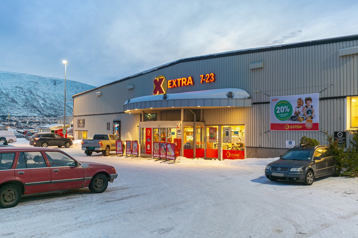 Kort vei til dagligvare i nabobygget
