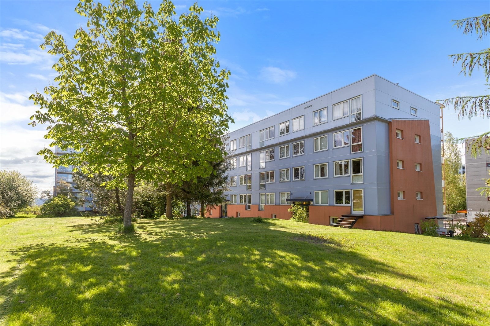 Fellesarealene i sommerhalvåret. Galleribilde