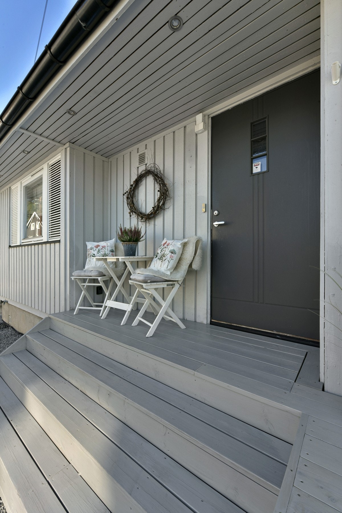 På trappen er det blandt annet rom for et kafésett. Galleribilde