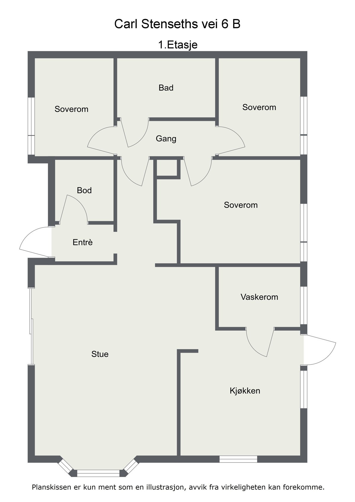 Plantegning Galleribilde