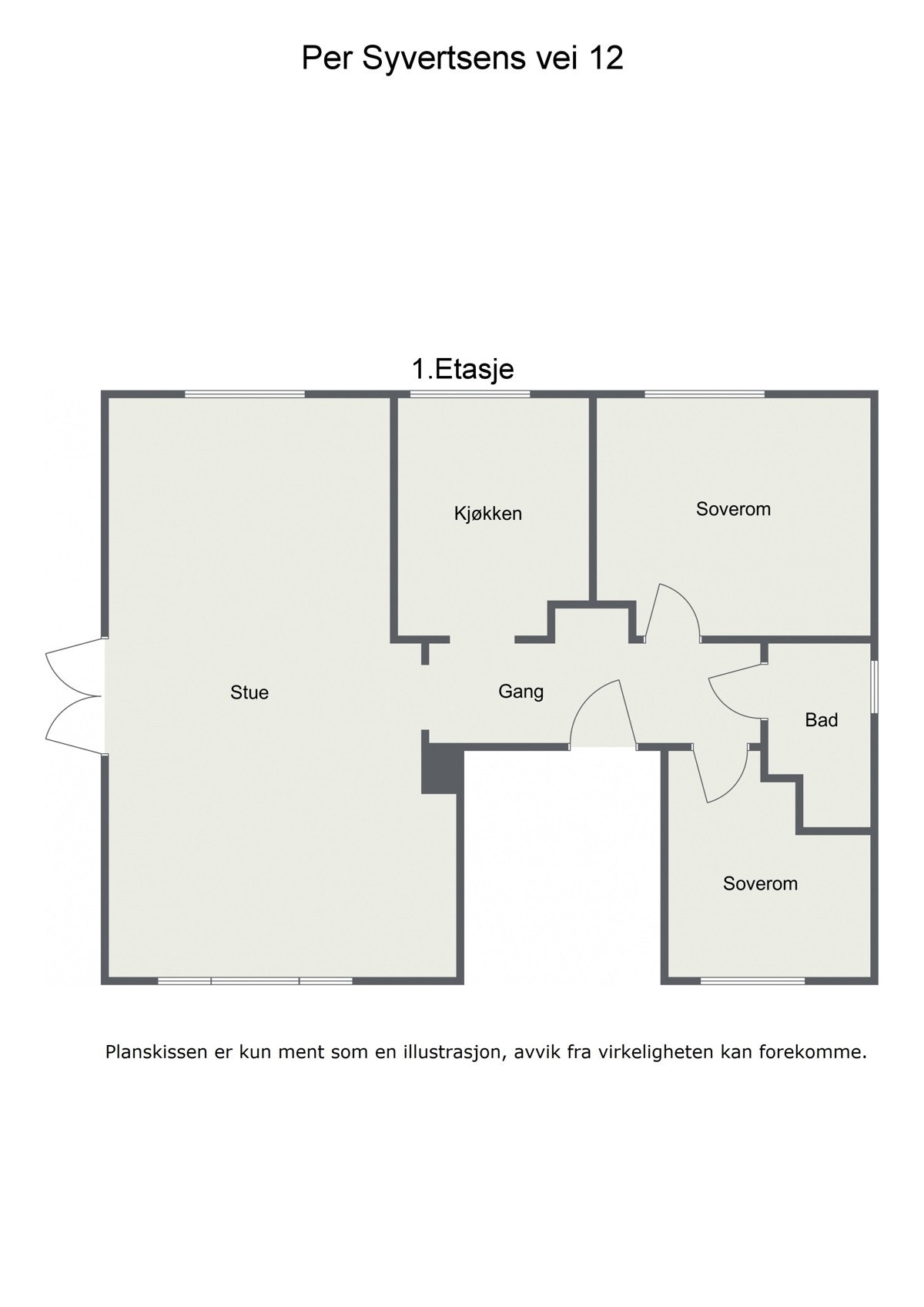 Praktisk planløsning Galleribilde