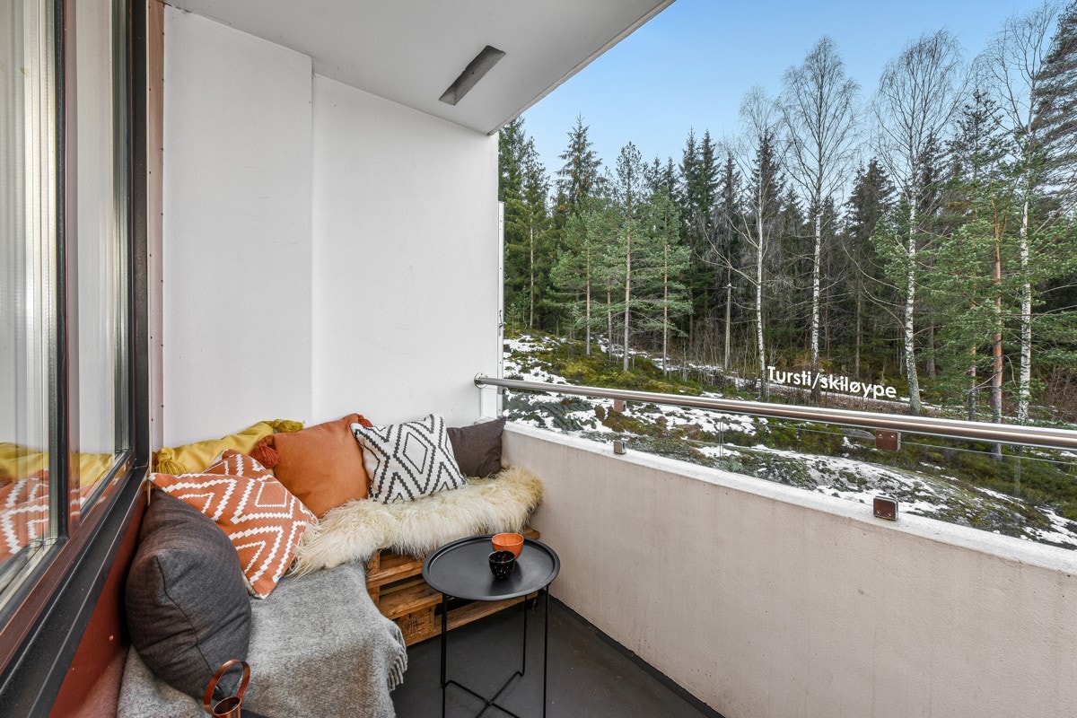 Balkongen er overbygd. Galleribilde