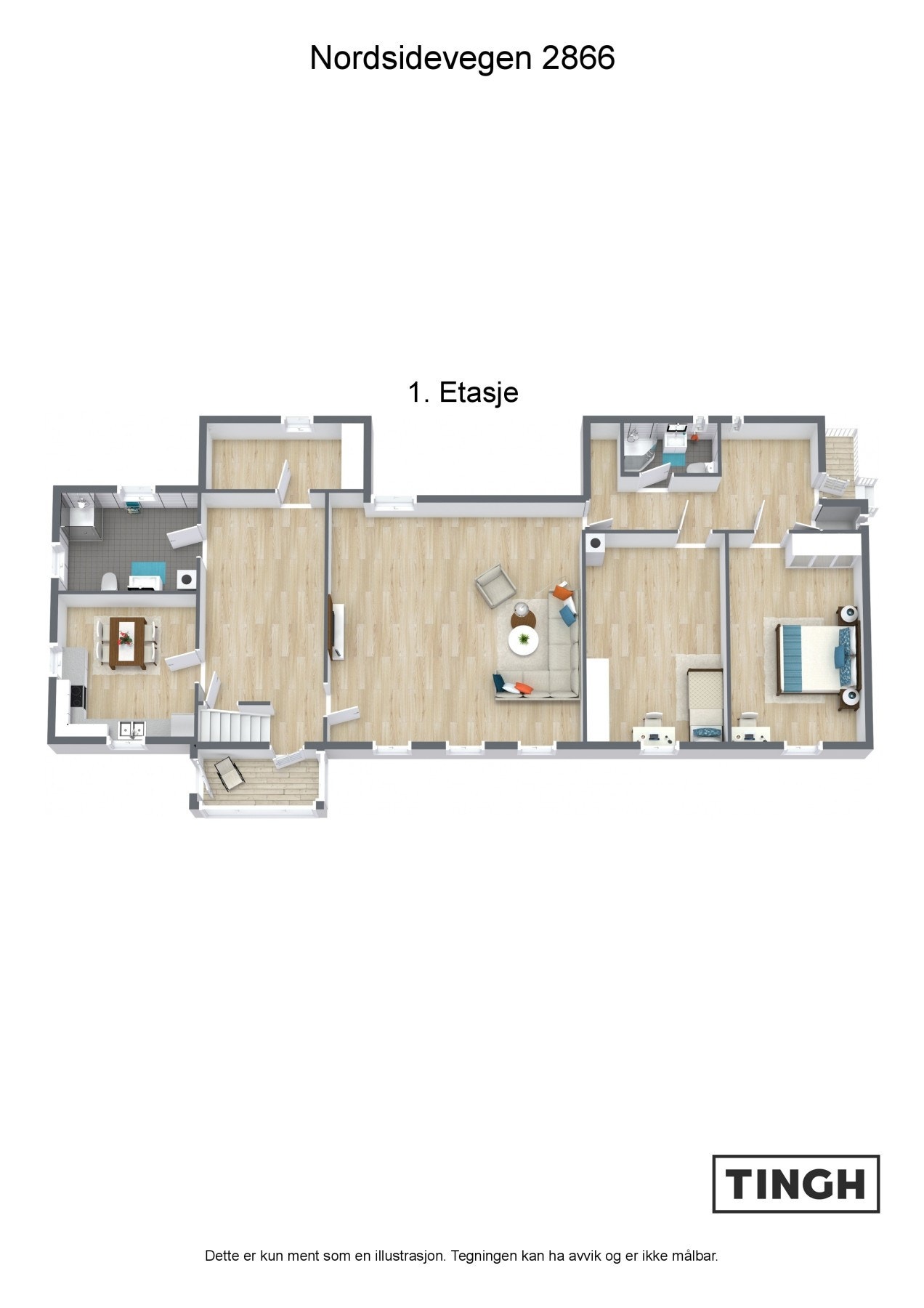 Plantegning 1. etasje. Galleribilde