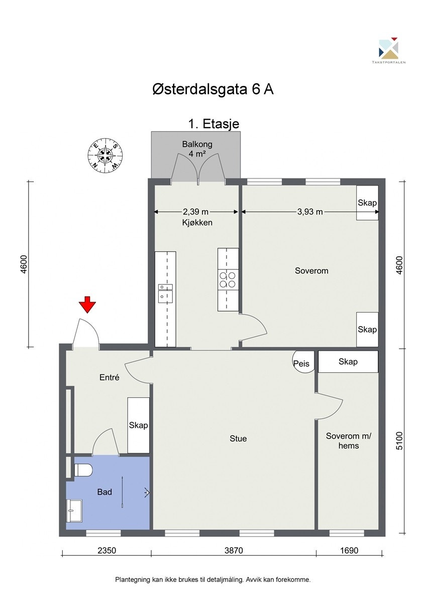 Plantegning Galleribilde