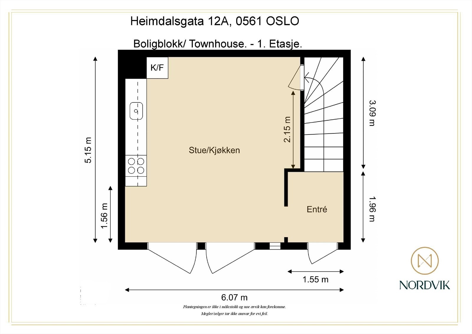 Første plan. Medfølger kjellerbod på ca 4,7m². Galleribilde